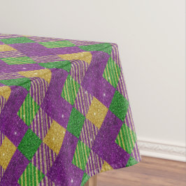 Mardi Gras Zig Zag Pattern  Tischdecke