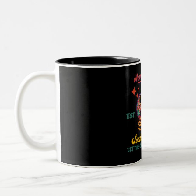 Mardi Gras Zweifarbige Tasse (Links)