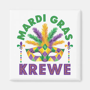 Mardi Graw Krewe Parco Tassino Party Magnet