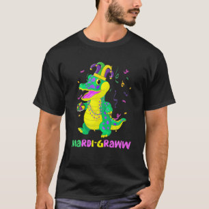 Mardi Grawr Rex mit King Cake für Männer, Frauen, T-Shirt