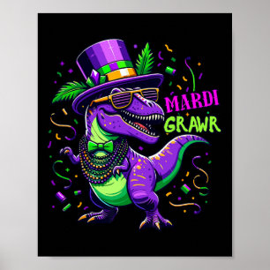 Mardi Grawr T-Rex Dino Kostüm Kleinkinder Jungen K Poster