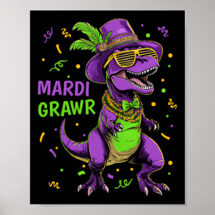 Mardi Grawr T-rex Dino Kostüm Kleinkinder Kinder m Poster