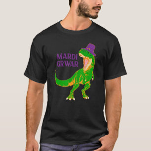 Mardi Grawr T Rex Dinosaurier Bead Costume für Per T-Shirt