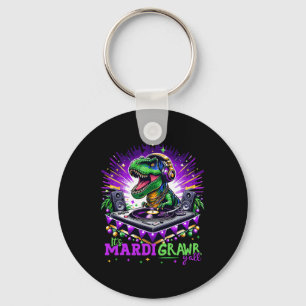 Mardi Grawr Trex Dino Dj Kostüm Kleinkind Kinder Schlüsselanhänger