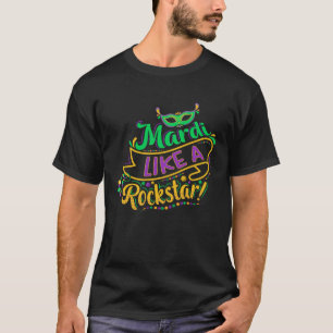 Mardi wie ein Rockstar! Design für einen Beadery E T-Shirt