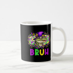Mardigator Alligator Bruh Mardi Gras Kostüm Teenag Kaffeetasse