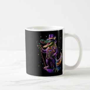 Mardigator Mardi Gras Alligator Kostüm Männer Frau Kaffeetasse
