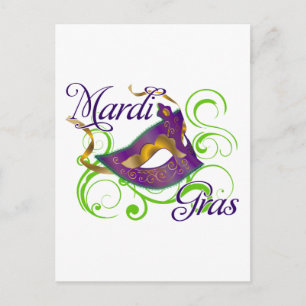 MardiGras Postkarte