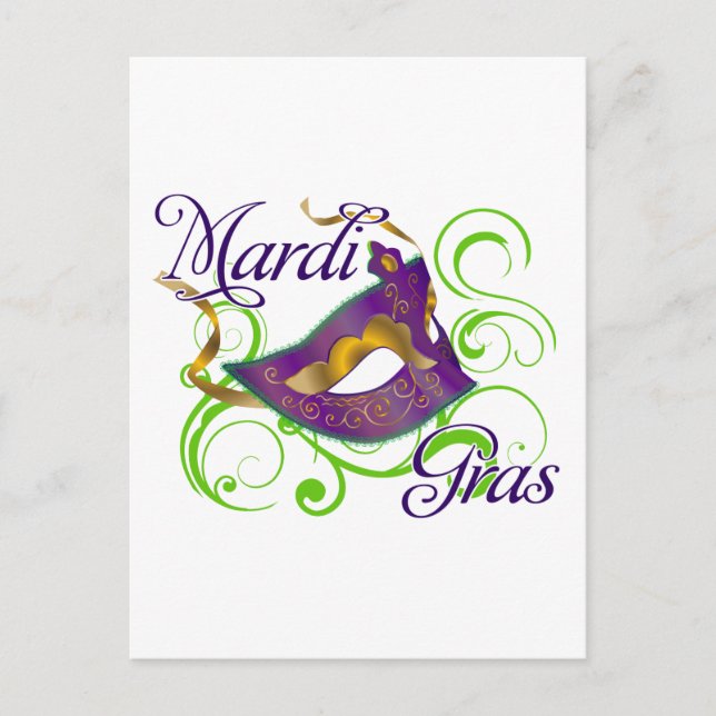 MardiGras Postkarte (Vorderseite)