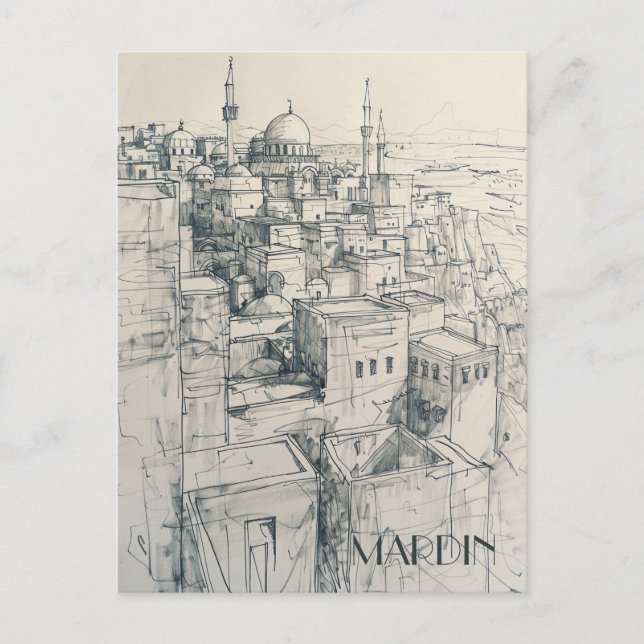 Mardin Turkiye Travel Postkarte (Vorderseite)
