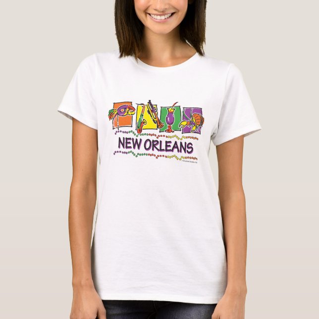 Mardis Gras, Party Guard, New Orleans, T-Shirt (Vorderseite)