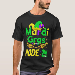 Mardy Gras Mode On Celebrrations Parade Fett Diens T-Shirt