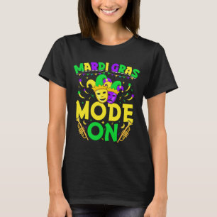 Mardy Gras Mode On Celebrrations Parade Fett Diens T-Shirt