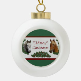 Mare-y Christmas Keramik Kugel-Ornament
