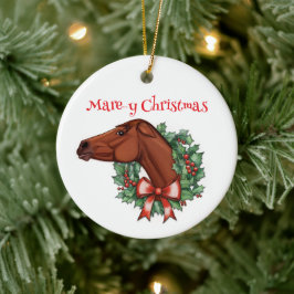 Mare-y Christmas Keramik Ornament