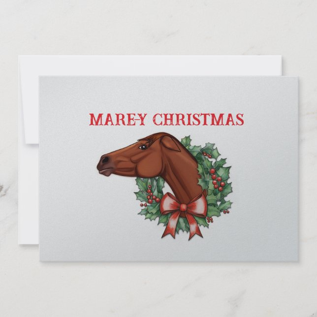 Mare-y-Weihnachtskarte Ankündigung (Vorderseite)