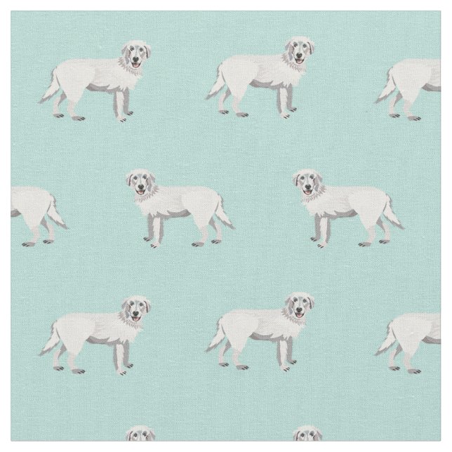 Maremma-Schafhunde-Minze Stoff (Nahaufnahme)