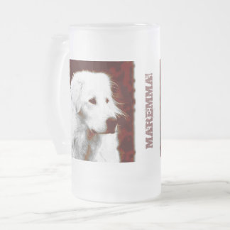 Maremma Sheepdog Mattglas Bierglas