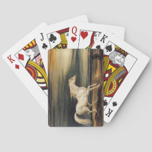 Marengo das Weiße Pferd (von James Ward) Spielkarten