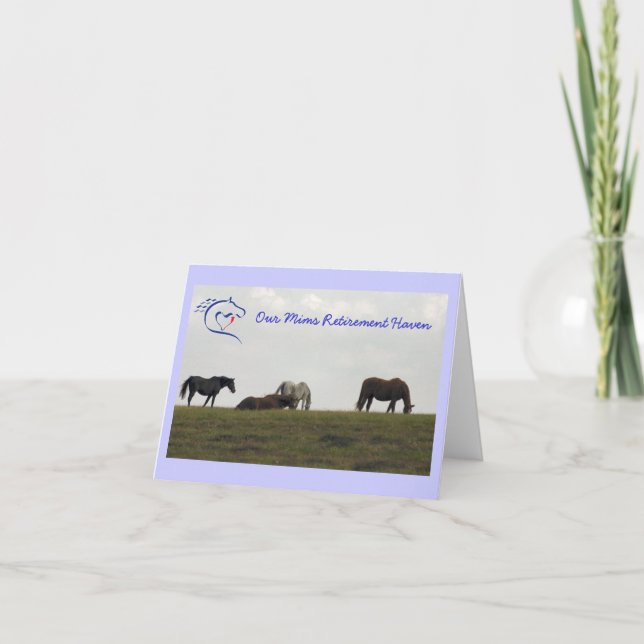 Mares on Hill - Blue Karte (Vorderseite)