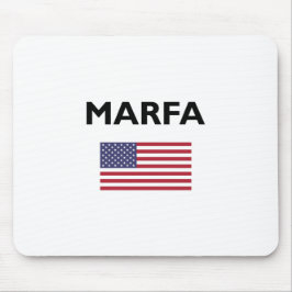 Marfa Texas USA Flag Light Color Mousepad