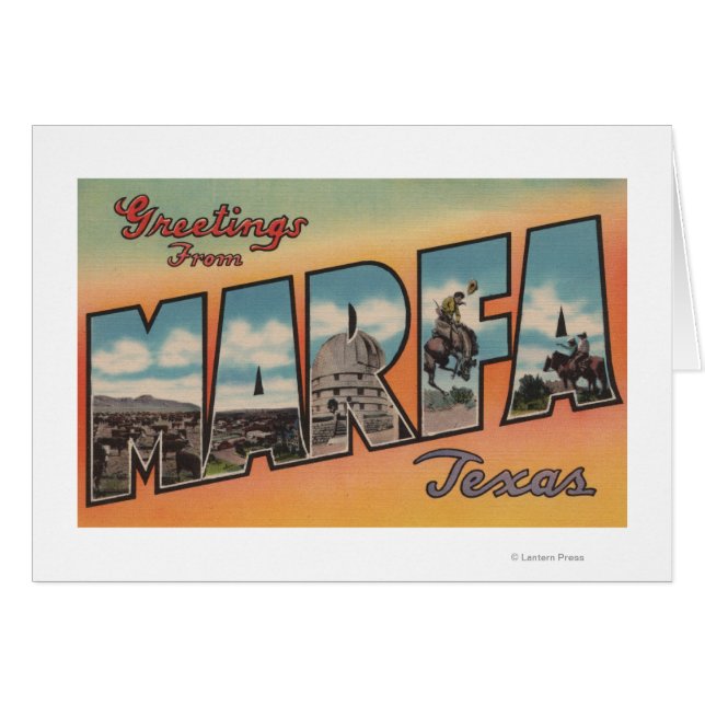 Marfa, TexasGroße BriefszenenMarfa, TX (Vorderseite (Horizontal))