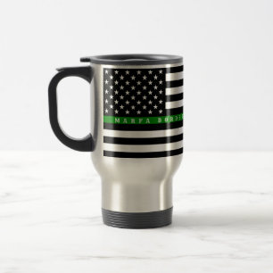 Marfa Thin Green Line, Mug Voyage - 15 oz Travel M