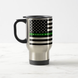 Marfa Thin Green Line, Reiseschlamm- 15 oz Reisepl Reisebecher
