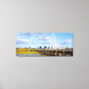 Margaret Hunt Bridge, Dallas, Texas Leinwanddruck