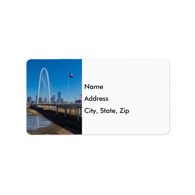 Margaret Hunt Hill Textured Adressaufkleber (Vorne)