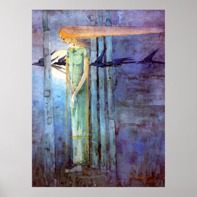 Margaret Macdonald Celtic Inspiriert Jugendstil Poster (Vorne)