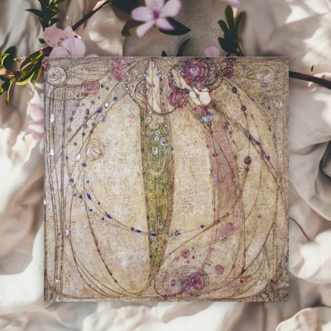 Margaret MacDonald Die Rote Rose und die Weiße Ros Karte (Von Creator hochgeladen)