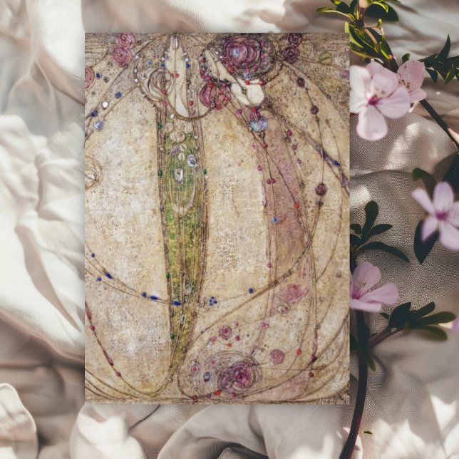 Margaret MacDonald Die Rote Rose und die Weiße Ros Karte (Von Creator hochgeladen)