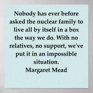 Margaret-Mead-Zitat Poster