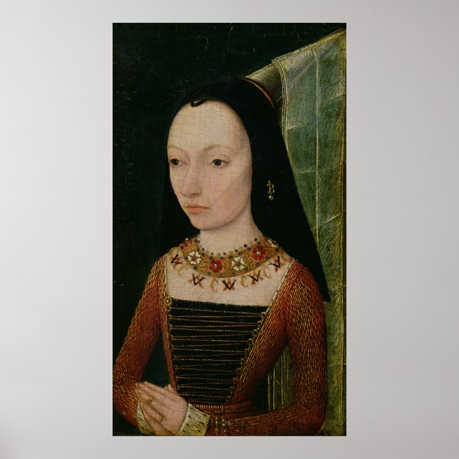 Margaret of York Duchess of Burgundy, c.1477 Poster (Vorne)