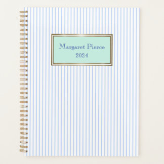 Margaret Pinstripe Planner à la monnaie