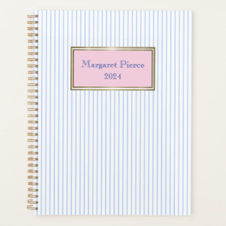 Margaret Pinstripe Planner mit rosa Planer