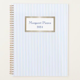 Margaret Pinstripe Planner mit Weiß Planer