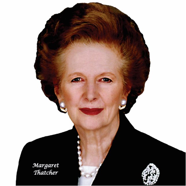 Margaret Thatcher Freistehende Fotoskulptur (Vorne)