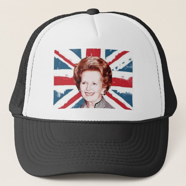 MARGARET THATCHER UNION JACK TRUCKERKAPPE (Vorderseite)