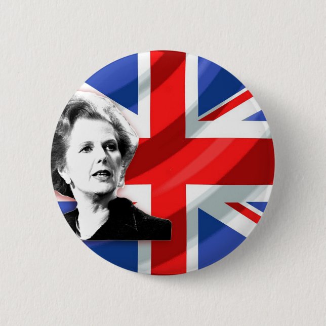 Margaret- ThatcherGewerkschafts-Jack Button (Vorderseite)
