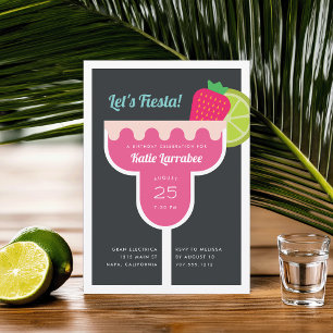 Margarita Anniversaire Fête Invitation