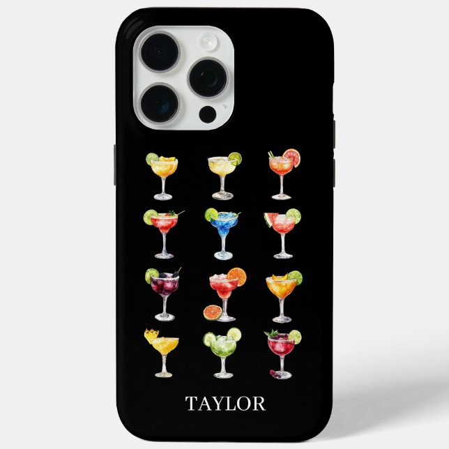 Margarita Anyone Monogrammed Case-Mate iPhone Hülle (Rückseite)