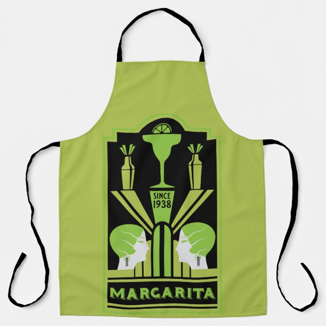 Margarita Art Deco Schürze (Vorderseite)