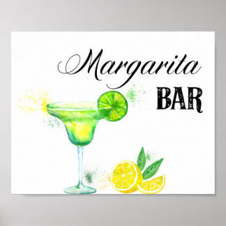 Margarita Bar Sign Poster