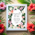 Margarita Bar Tropical Blätter Brautparty Poster<br><div class="desc">Margarita Bar Tropical Blätter Brautparty Poster. Matching-Elemente verfügbar. Vollständige Sammlung: https://www.zazzle.com/collections/watercolor_tropical_flowers_and_leaves-119671500108864210</div>