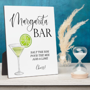 Margarita Bar wedding sign Tabletop Plaque Fotoplatte