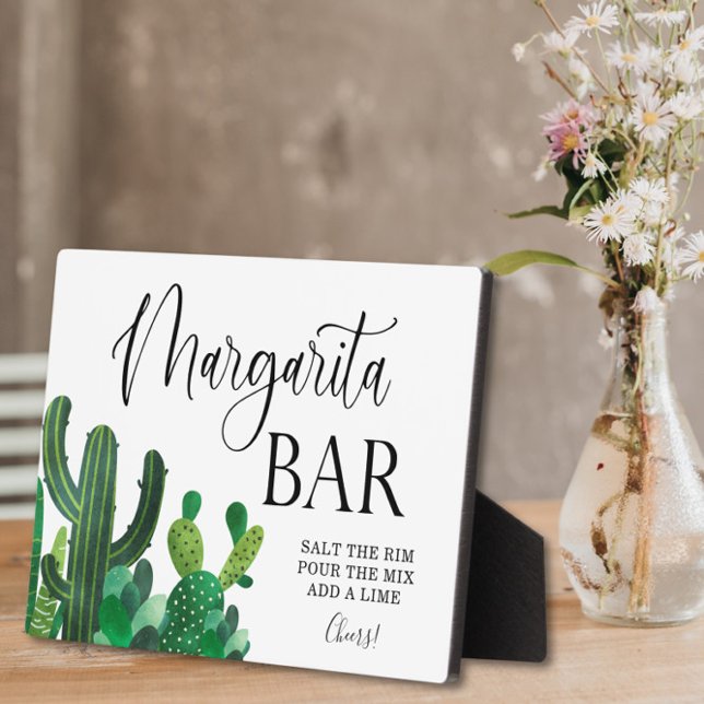 Margarita Bar wedding sign Tabletop Plaque Fotoplatte (Von Creator hochgeladen)