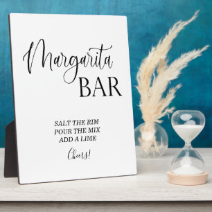Margarita Bar wedding sign Tabletop Plaque Fotoplatte