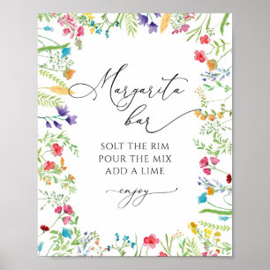Margarita-Bar-Wildflower-Junggesellinnenabschied-P Poster